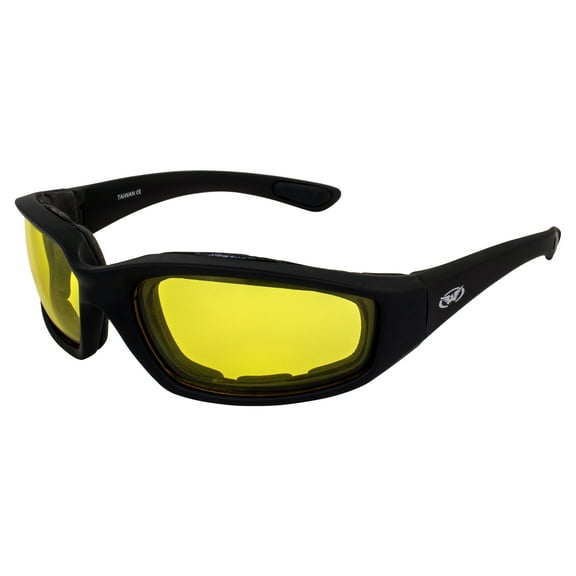 Global Vision Eyewear Men's Kickback 24 Sunglasses with Photochromic Color Changing Lenses, Yellow, Standard by Global Vision Eyewear