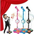 thumbnail image 1 of 3PC Karaoke Microphone Set - Kids Singing Toy Collection, 1 of 7