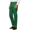 thumbnail image 4 of INSPIRE CHIC Houndstooth Dress Pants for Men's Big and Tall Plaid Trousers, 4 of 5