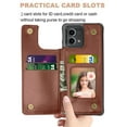 thumbnail image 2 of Motorola Moto G Stylus 5G 2023 Case,Takfox PU Leather Folio Wallet Case with Card Slots Holder Kickstand Double Magnetic Clasp Shockproof Anti-Scratch Protective Cover for Moto G Stylus 5G 2023-Brown, 2 of 10