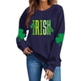 thumbnail image 4 of Tauxra Chandails à Enfiler de la Saint-Patrick pour Femmes, Manches Longues, Col Rond, Coupe Ample, Blouse Tunique Décontractée pour Femmes, 4 of 8