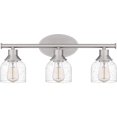 thumbnail image 2 of Caverly 3-Light Brushed Nickel Vanity Light|Grey, 2 of 5