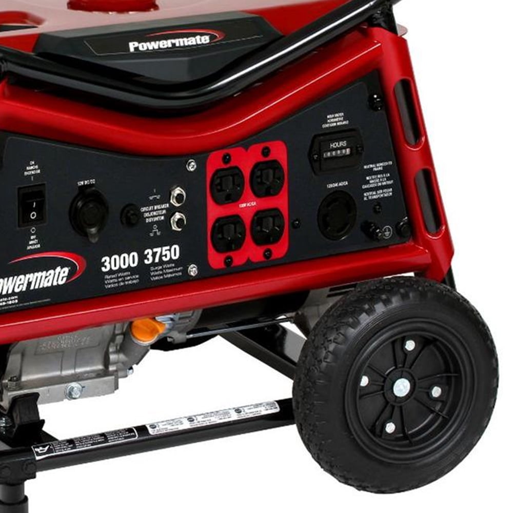 Powermate 3000-Watt 4-Gallon 212-cc OHV Engine Recoil Portable Genertaor