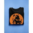 thumbnail image 3 of Happy Halloween. Spooky House Sweatshirt Men -Image by Shutterstock, Male Small, 3 of 4