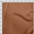 thumbnail image 3 of oneOone Polyester Lycra Orange Fabric Leaves & Floral Block Craft Projects Decor Fabric Printed By The Yard 56 Inch Wide, 3 of 4