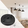 thumbnail image 5 of Ceiling Rose Hook Plate Ceiling Rose with Hook Chandelier Part Heavy Duty Lamp Base Hook Pendant Lamp Roof Sucking Disk Ceiling Hook Plate black, 5 of 7