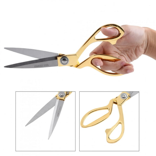 10.5'' Gold Fabric Scissors Stainless Steel sharp Tailor Scissors clothing  scissors Professional Heavy Duty Dressmaking Shears Sewing Tailor 