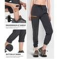 thumbnail image 3 of Hiauspor Hiking Cargo Pants Women with 4 Pockets Quick Dry Breathable Workout Jogging Outdoor Grey M, 3 of 6
