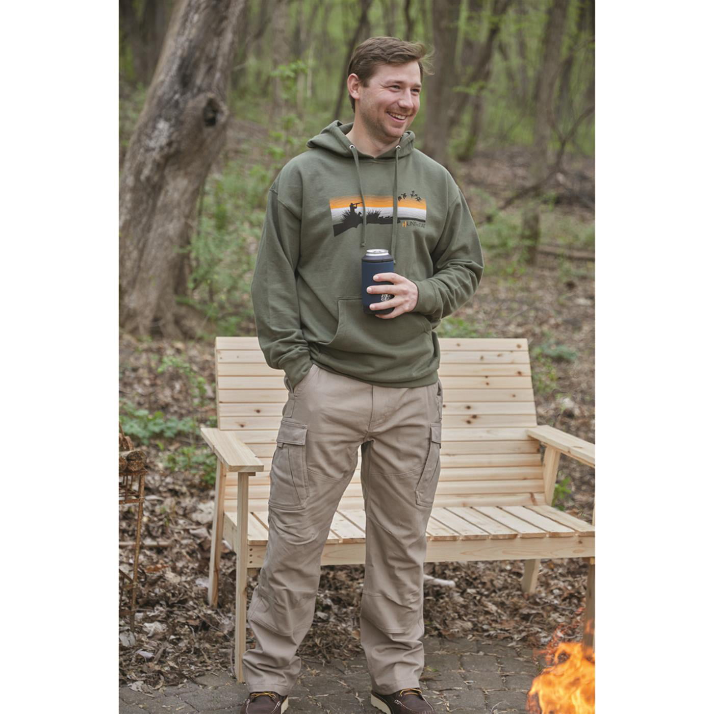 Guide Gear Cargo Pants for Men with Pockets Cotton, Tactical Work Hiking  Military Pants 