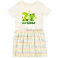thumbnail image 3 of Inktastic 2nd Birthday Princess Frog Girls Toddler Dress, 3 of 5