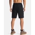 thumbnail image 3 of Pantalones cortos cargo de senderismo Pudolla para hombre, ligeros, negros, XL, 3 of 7