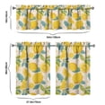 thumbnail image 6 of Kitchen Curtains 36 Inch Short - 3 Panel Set Lemon Print, Rod Pocket Window Curtains 100% Polyester, Cute Fruit Valance for Farmhouse, Cafe, Living Room, Bedroom, Easy Wash, 6 of 6