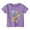 Purple, variant on Hiijoy Toddler Girls Graphic T Shirt Animal Print Short Sleeved Kids Soft Casual T-Shirt