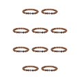 thumbnail image 2 of Pulseras de obsidiana Qarigey con cuentas de piedra natural turquesa Tipo 8 10Conjunto, 2 of 6