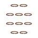 thumbnail image 2 of Pulseras de obsidiana Qarigey con cuentas de piedra natural turquesa Tipo 8 10Conjunto, 2 of 6
