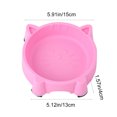 thumbnail image 2 of Cute Cat Face Plastic Pet Bowl, Small Non-Slip Feeding Dish for Kittens & Small Dogs, Easy Clean Pet Food Water Bowl, 2 of 7