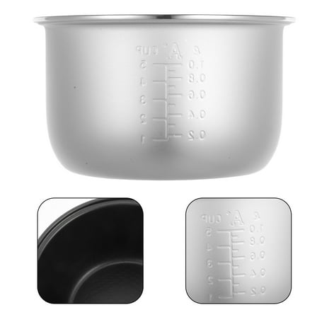 IBASETOY Silver Rice Cooker Inner Pot Replacement Cooking Pot For Households 1 Piece