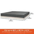 thumbnail image 2 of Modern Leisure Renaissance Hot Tub Cover, 96" Square x 14"H, Gray, 2 of 8