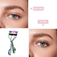 thumbnail image 3 of Mango pequeño y portátil de acero inoxidable, ayuda para el estilo de pestañas, juego de herramientas de belleza para todas las formas de ojos y rizador de pestañas, ojos grandes, consigue un rizado, 3 of 5