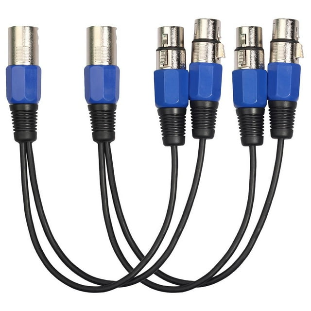 2pcs 12 "Cable Divisor XLR a Doble XLR Y Adaptador Cable Convertidor