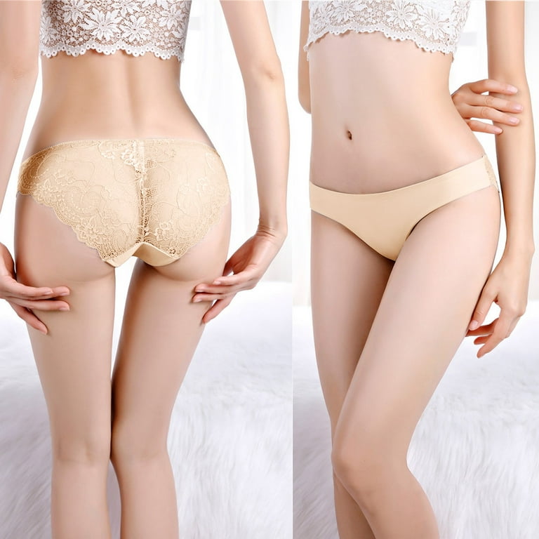 Fashion Sexy Full Lace Panties Transparent Women Briefs Female Hollow Out  Low Cut Panty Womens Workout Sports (Beige, S) at  Women's Clothing  store