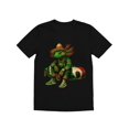 thumbnail image 1 of Men's Cotton Short-Sleeved Shirt With a Large Print Of a Lizard Sitting On a Car, Simple And Stylish, Suitable For Summer And Suitable For Gifts, 1 of 5