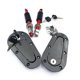 thumbnail image 2 of Carbon Fiber Style Universal Car Quick Release Hood Pin Locking Latch w/Keys Set NEW, 2 of 5