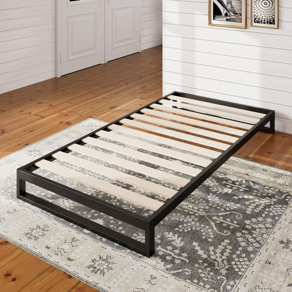 Zinus Trisha Black Metal Platform Bed Frame, Twin