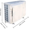 thumbnail image 4 of Fundas de aire acondicionado para invierno Cubierta de aire acondicionado para exteriores - A prueba de polvo y nieve - Protección contra la lluvia y el sol - Hecha de tela Oxford - para Outdo, 4 of 5