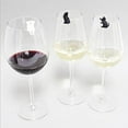 thumbnail image 3 of Cup 6PC Red Cup Silica Wine Recognizer And Label Gel Creative Pendant Glass Home DIY, 3 of 8
