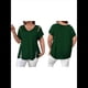 thumbnail image 3 of Blusas Tipo Túnica de Corta para Mujer, con Escote en V Recortado, Elegantes, Informales, Holgadas y Largas Verde Oscuro 4XL, 3 of 7
