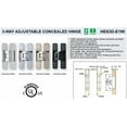thumbnail image 2 of 3-Way Adjustable Concealed Hinge, 2 of 4