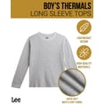 thumbnail image 2 of Lee Boys Thermal Shirt Soft Cozy Waffle Knit Thermal Top Long Sleeve Tee Shirts for Boys 3 Pack, 2 of 7