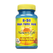 Nature's Life High Folic Acid B-50 | 50 ct 50 mg