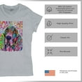 thumbnail image 4 of Tee Hunt Dean Russo Cute Love You Basset T-Shirt Colorful Dog Pet Women's T-Shirt Tee, Gray, 3X-Large, 4 of 5