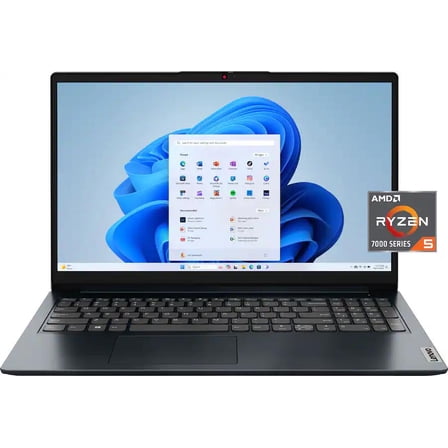 Lenovo - IdeaPad 1 15.6" Full HD Laptop - AMD Ryzen 5 7520U 2022 - 8GB Memory- 256GB SSD - Abyss Blue