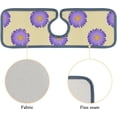 thumbnail image 5 of 3Pcs SKYSONIC Faucet Absorbent MatFlower On Ivory Beige Washable Counter Drying Pads Behind Faucet, 5 of 7