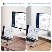 Docking Station for Dell/HP/Lenovo/Mac Laptop, USB C Laptop Docking Station Dual Monitor, 9 in 1 USB C Hub Multiport Adapter with HDMI/USB/PD/SD/TF