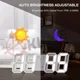 thumbnail image 4 of Reloj Despertador Digital Con Luz Led 3d Usb Temperatura, 4 of 7