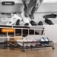 thumbnail image 2 of Zapatera bajo cama con ruedas, organizador de zapatos debajo de la cama con asas, cajas de almacenamiento gran capacidad para juguetes, zapatos, ropa,, 2 of 7