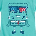 thumbnail image 3 of SpongeBob SquarePants -  Flag Fill Sunglasses  - Toddler & Youth Girls Short Sleeve Graphic T-Shirt, 3 of 6