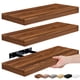 thumbnail image 1 of Estantes flotantes Sorbus para almacenamiento de pared en nogal, paquete de 3, 1 of 6