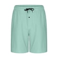 thumbnail image 4 of Purcolt Pajama Shorts for Men Soft Elastic Waist Drawstring Sleep Bottoms Comfy Lounge Pj Pants Lightweight Sleepwear, 4 of 6