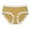 Yellow, variant on Rohuuque Women's Lace Briefs Abdomen Mid-rise Soft Ice Silk Panties Comfortable Lightweight Breathable Underwear Briefs Beige