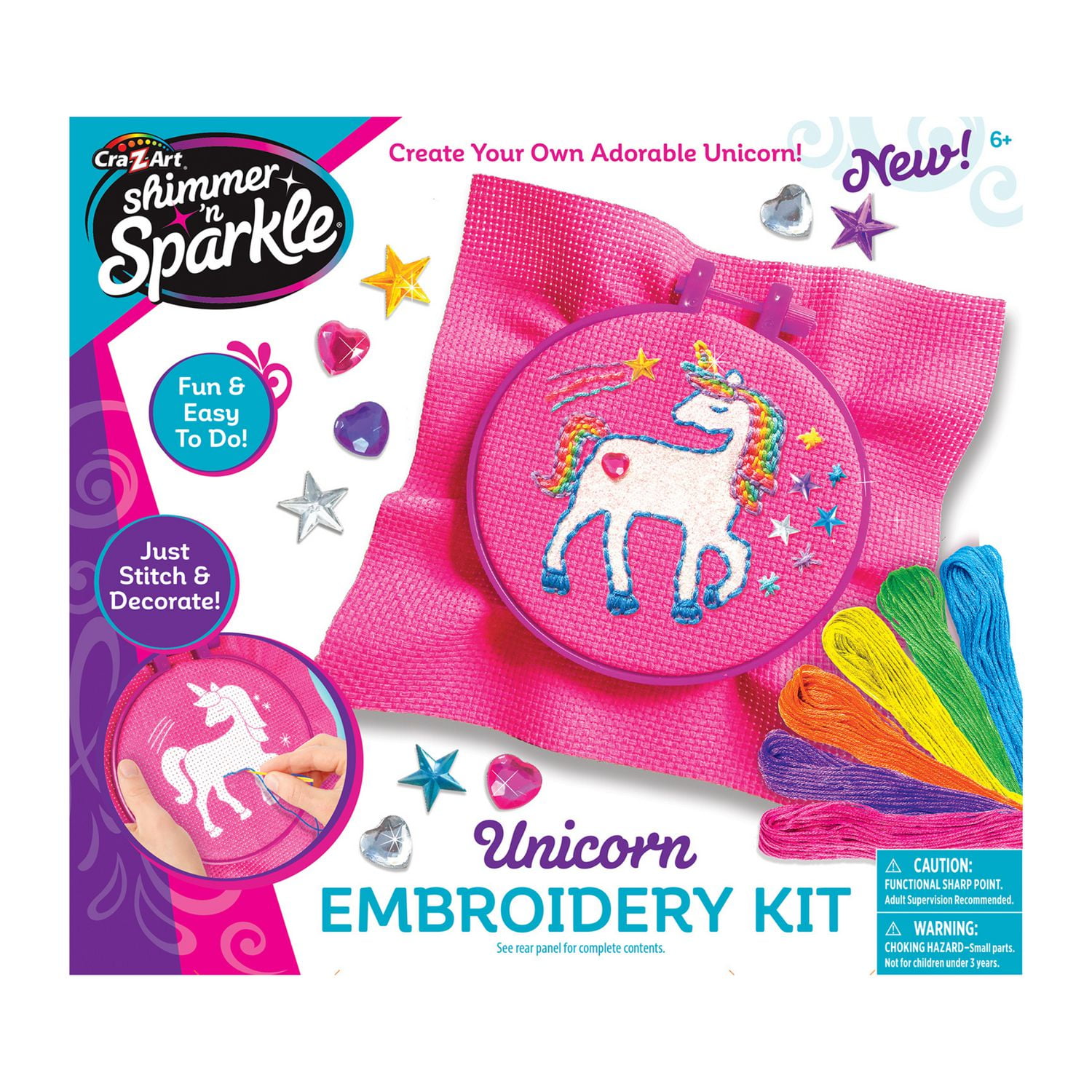 Kit de broderie licorne Shimmer N Sparkle