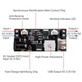 thumbnail image 2 of Regulador de voltaje DROK Buck Convertidor 12V a 5V 5A USB, 2 of 7