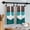 Turquoise, variant on Coastal Anchor Kitchen Towel Dish Cloths Set of 2, Microfiber Soft Kitchen Hand Towels, Turquoise Brown Country Wooden Grain Absorbent Quick Drying Dishcloths 18 x 28 Inches