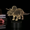 thumbnail image 4 of 3D Led Night Light Illusion Lamp Dinosaur Pattern Color Changing Lights Bedside Table Desk Lamp with Touching & Remote Control for Kids Gifts Home Decoration, 4 of 7