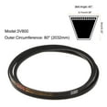 thumbnail image 2 of 3V800 Rubber V Belt 80" Length x 0.38" Width x 0.31" Thick, Industrial Power Drive Belt, 2 of 5
