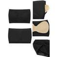 thumbnail image 6 of Women's 3 Pack Strapless Tube Tops Solid Basic Bandeau Crop Tops, 6 of 8